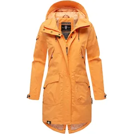Navahoo Damen Übergangsjacke leichte Jacke mit Kapuze Pfefferschote Apricot Sorbet Gr. XS - XS