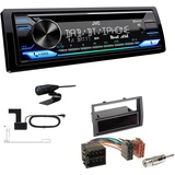 EHO JVC KD-DB922BT 1-DIN Autoradio DAB+ Digital Radio Einbauset passend für FIAT Ducato 2006-2011 schwarz