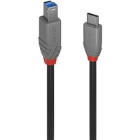 Lindy USB 3.2 Typ C an B Kabel, Anthra Line