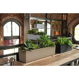 LECHUZA Balconera Stone 80 Komplettset 80 x 19 x 19 cm sandbeige