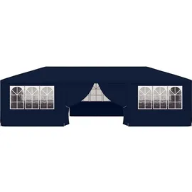 vidaXL Profi-Partyzelt 4 x 9 m inkl. 4 Seitenteile Blau