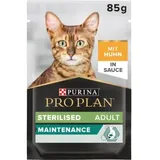 Purina Pro Plan Sterilised Nutrisavour Huhn Katzen-Nassfutter (10 x85 g) x 85 g