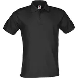 FRUIT OF THE LOOM Premium Polo Schwarz L