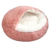 SWZEC HABOZ GoHöhle - Ergonomische Hundehöhle für gelenkschonende Schläfchen (60cm,Pink1)