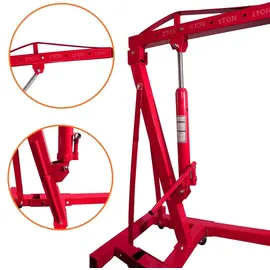 BITUXX Motorheber Stahl 2000 kg Rot