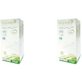 MASMI NATURAL COTTON Bio Tampons Super + Applikator (14 Stück) (Packung mit 2)