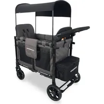 wonderfold Bollerwagen Kinderwagen Elite Double Gray - grau - Grau