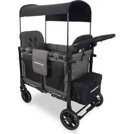 wonderfold Bollerwagen Kinderwagen Elite Double Gray - grau - Grau