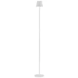 Selltec LED Stehlampe Akku USB, dimmbar Touchdimmer, IP54 Innen + Außen für Garten, Gartentisch, Camping, Balkon oder Terrasse (weiß), 19252-16ST