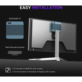 bosgame P2 Plus Mini-PC 2023 4K Ultra HD Intel Core i7-12700H 4,7 GHz 32 GB RAM 512 GB SSD