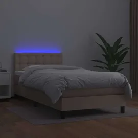 vidaXL Boxspringbett 90 x 200 cm Braun