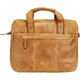 GREENLAND Nature Light Aktentasche Leder 37 cm Tabletfach braun