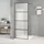 vidaXL Duschwand für Walk-In Dusche Schwarz 80x195 cm ESG Mattiert