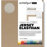 schlafgut Easy Spannbettlaken für Topper Jersey Elasthan 180 x 200 - 200 x 220 cm sand mid