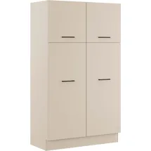 Impuls Küchen Warschau Mehrzweckschrank-Set 120 x 206,2 x 60 cm grau