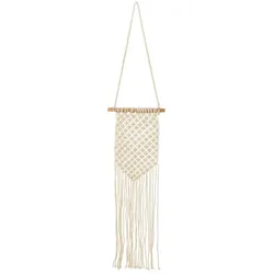 Bloomingville Makramee Wanddekoration Bandon aus Baumwolle, 37 x 55 cm, natur