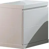 Vipack Nachtschrank VIPACK, weiß, B:44cm H:48cm T:40cm, Holzwerkstoff, Schränke, Nachtschrank, Nachtkonsole in gradlinigem Design, mit 1 Tür, Ausf. Weiß lackiert