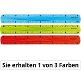 Westcott Lineal E-10222 00, 30 cm, Kunststoff, flexibel, farbig transparent