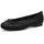 Jana Damen Ballerinas mit Schleife Vegan, Schwarz (Black Structur), 38 EU