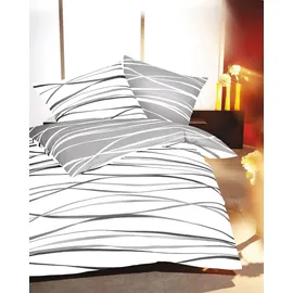 KAEPPEL Motion Mako-Satin schiefer 135 x 200 cm + 80 x 80 cm