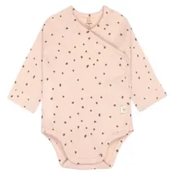 LÄSSIG Baby Wickelbody langarm rosa, 62/68