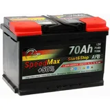 SMC Autobatterie Speed Max 70Ah AFB Start&Stop 12V 700A Starterbatterie für Autos mit hohem Energiebedarf Start-Stop ersetzt 65 70 Ah 75 80ah überlegene Leistung Pluspole Recht