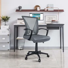 VOUNOT Bürostuhl ergonomisch Grau