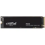 Crucial P310 2TB NVMe SSD Gen4 M.2 2280 2000GB interne SSD (2 TB) M.2" 7100 MB/S Lesegeschwindigkeit, 6000 MB/S Schreibgeschwindigkeit, PCIe 4.0 NVMe, Micron 3D NAND, energieeffiziente Architektur schwarz