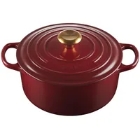 Le Creuset Signature Bräter 24 cm rund garnet