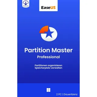 EaseUS Partition Master Professional 19 WIN 2PC Dauerlizenz Digitaler Download
