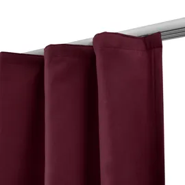Beautissu Amelie Luna Kräuselband 140 x 245 cm bordeaux 2 St.