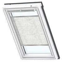 VELUX Plissee Dekor Klassik Weiß 1256 Faltstore, P06 1256K (Farbe: - 1256K, Farbe Schiene: Premium