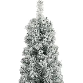 vidaXL Weihnachtsbaum Schlank mit Ständer Beschneit 300 cm PVC