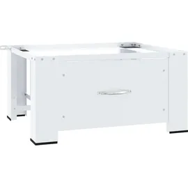 vidaXL Waschmaschinen-Untergestell mit Schublade Weiß - Weiß