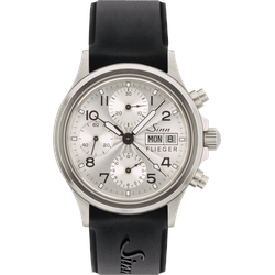 Sinn Instrumentelle Chronographen 356 Sa Flieger 3 356.0721 - silber,schwarz - 38.5mm
