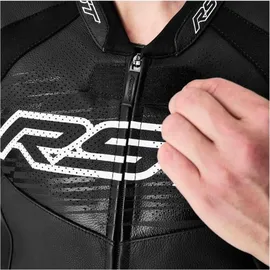 RST Tractech Evo D3O Lederjacke Schwarz/Weiß S