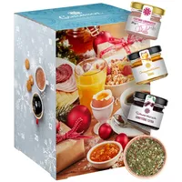 Frühstücks-Mix Adventskalender 24 kulinarische Highlights süß bis herzhaft 518 g
