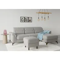 Sit&more Stauraumhocker »Sinatra«, Sitzfläche ist abnehmbar, mattschwarze Metallfüße grau