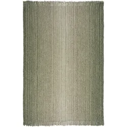 Luxus Handgewebter Teppich - Jute & Wolle Mix - `Weaver`. Farbe: Grün, 200x290 cm | Kadima Design