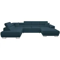 Mirjan24 Wohnlandschaft Torezio Bis Cord, mit Bettkasten und Schlaffunktion, Einstellbare Kopfstützen, 346x203x70-90 cm, Wohnzimmer, Sofas ... Couches, Wohnlandschaften, Wohnlandschaften in U-Form