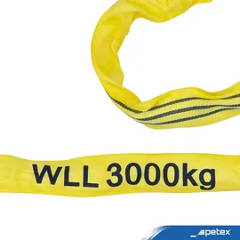 PETEX Rundschlinge Polyester 4 m Gelb