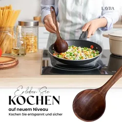 LAYBA Teakholz Schöpfkelle (26 cm)