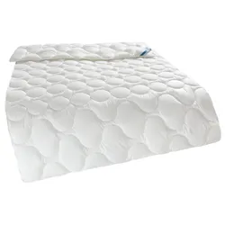 Kunstfaserbettdecke BECO "EcoWell Bettdecken für Sommer und Winter, Decke", beige (natur), B:135cm L:200cm, Obermaterial: 100% Polyester, Bettdecken, Bettdecke 135x200 cm, 155x220 cm und weitere Größen, blauer Engel
