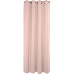 Vorhang WIRTH "Sunday", rosa, B:142cm H:325cm, Baumwolle, Polyester, Gardinen, nach Maß