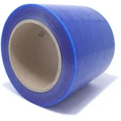 PE Schutzfolie Oberflächenschutzfolie rutschfest, 100 m x 100 mm, blau