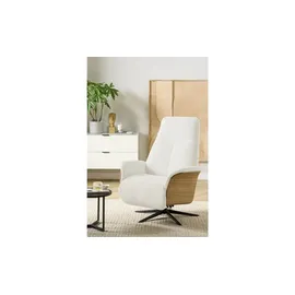 skagen studio Relaxsessel Mikkel Kunstleder 81 x 106 x 82 cm Creme mit Relax-Funktion