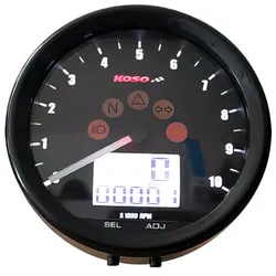 Tachometer Koso D64 schwarz 10000 U/min