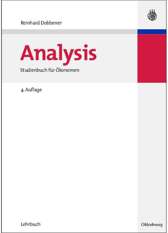 Analysis - Reinhard Dobbener, Gebunden