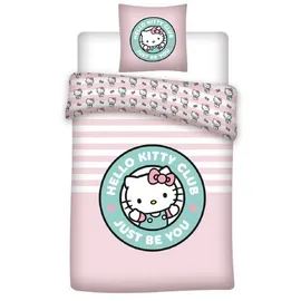 HELLO KITTY Bettwäsche-set Poly-baumwolle Decken- & Kissenbezug 140x200 + 65x65 cm