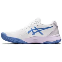 Asics Damen Tennisoutdoorschuhe GEL-CHALLENGER 13, WHITE/PERIWINKLE BLUE, 41 1⁄2